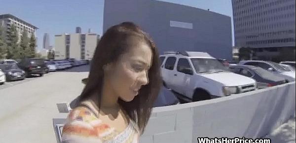  Latina teen pussy pick up in public
